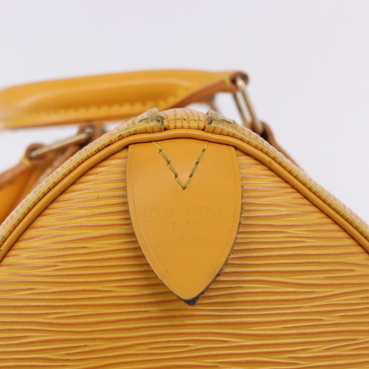 LOUIS VUITTON Epi Speedy 25 Hand Bag Tassili Yellow M43019 LV Auth ka5321A