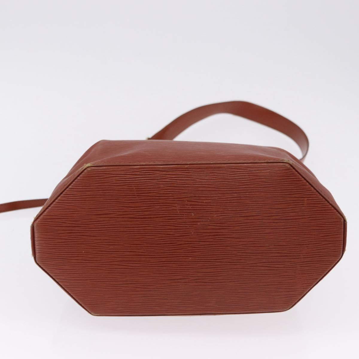 LOUIS VUITTON Epi Sac Depaule GM Shoulder Bag Brown M80193 LV Auth ka5322