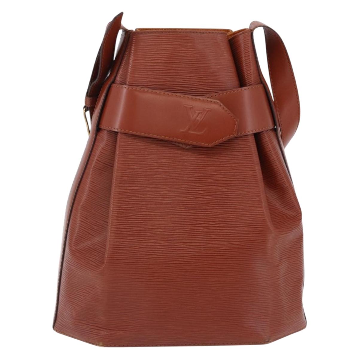 LOUIS VUITTON Epi Sac Depaule GM Shoulder Bag Brown M80193 LV Auth ka5322