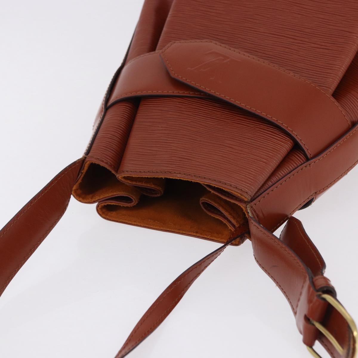 LOUIS VUITTON Epi Sac Depaule GM Shoulder Bag Brown M80193 LV Auth ka5322