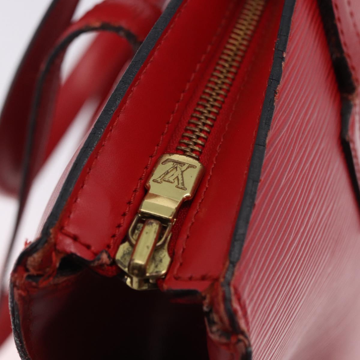 LOUIS VUITTON Epi Saint Jacques Shopping Shoulder Bag Red M52277 LV Auth ka5323