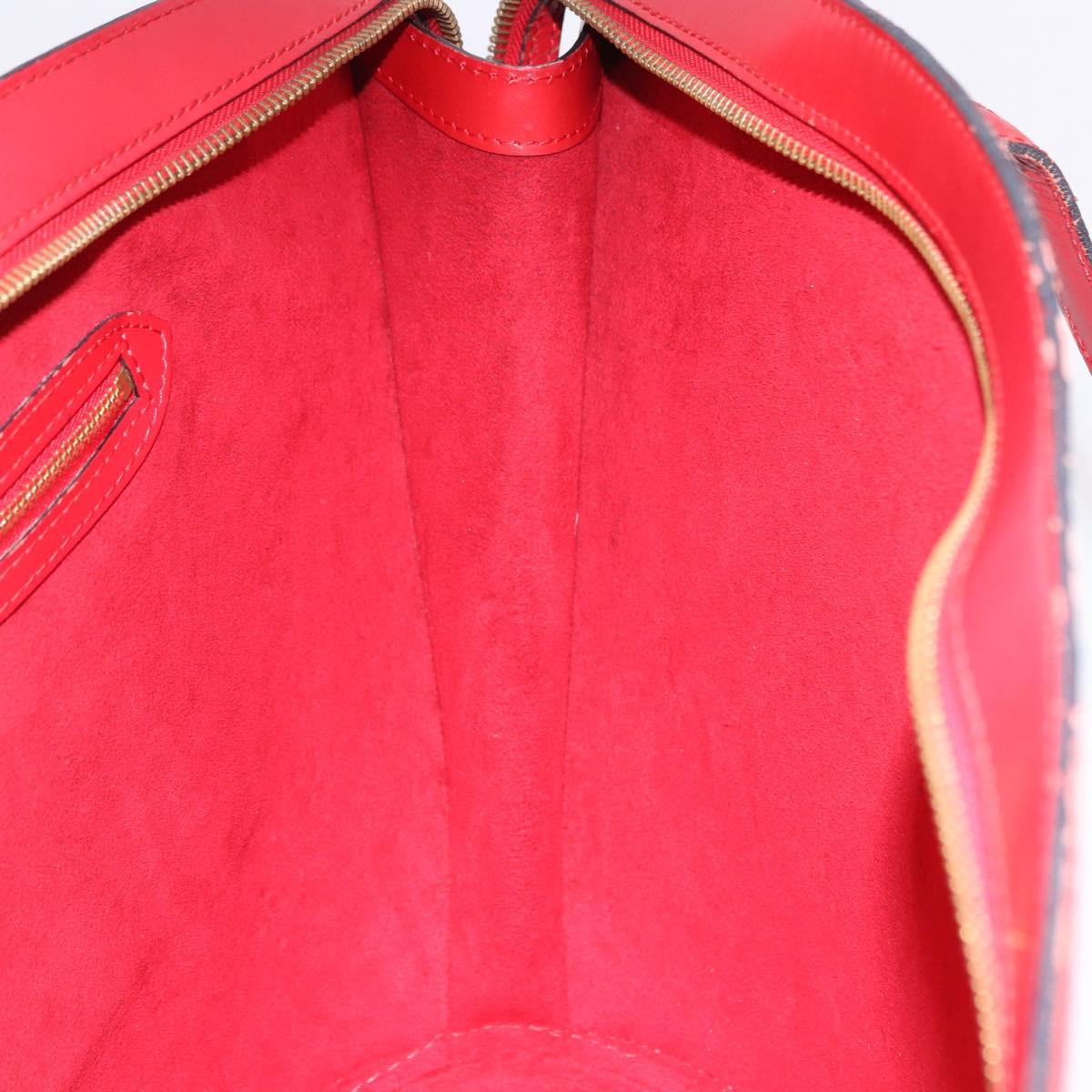 LOUIS VUITTON Epi Saint Jacques Shopping Shoulder Bag Red M52277 LV Auth ka5323