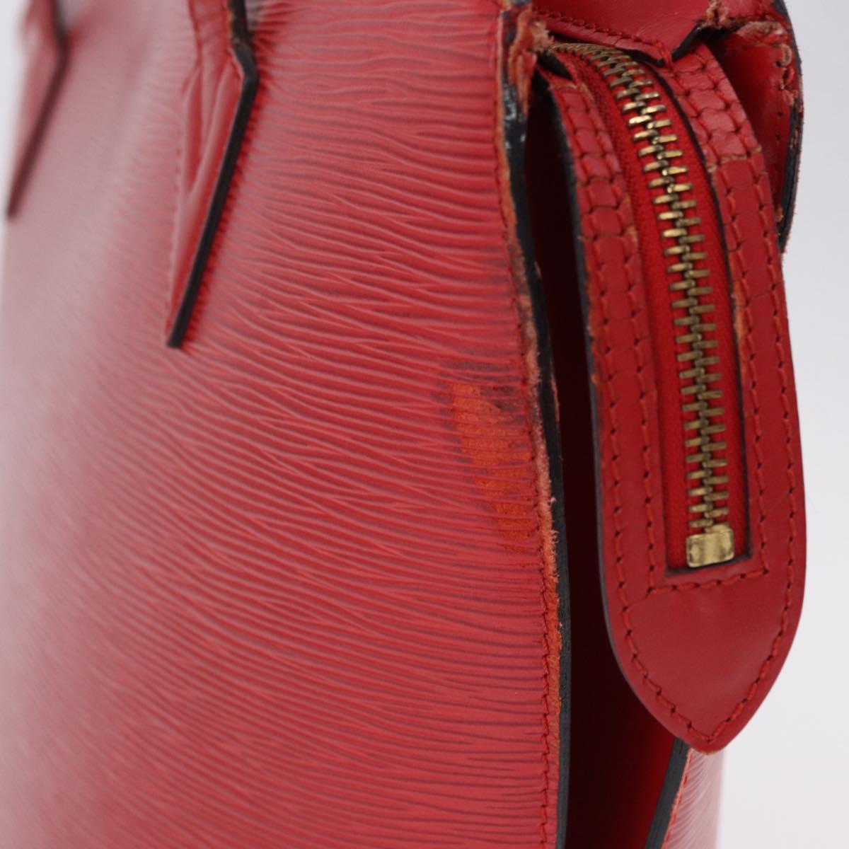 LOUIS VUITTON Epi Saint Jacques Shopping Shoulder Bag Red M52277 LV Auth ka5323