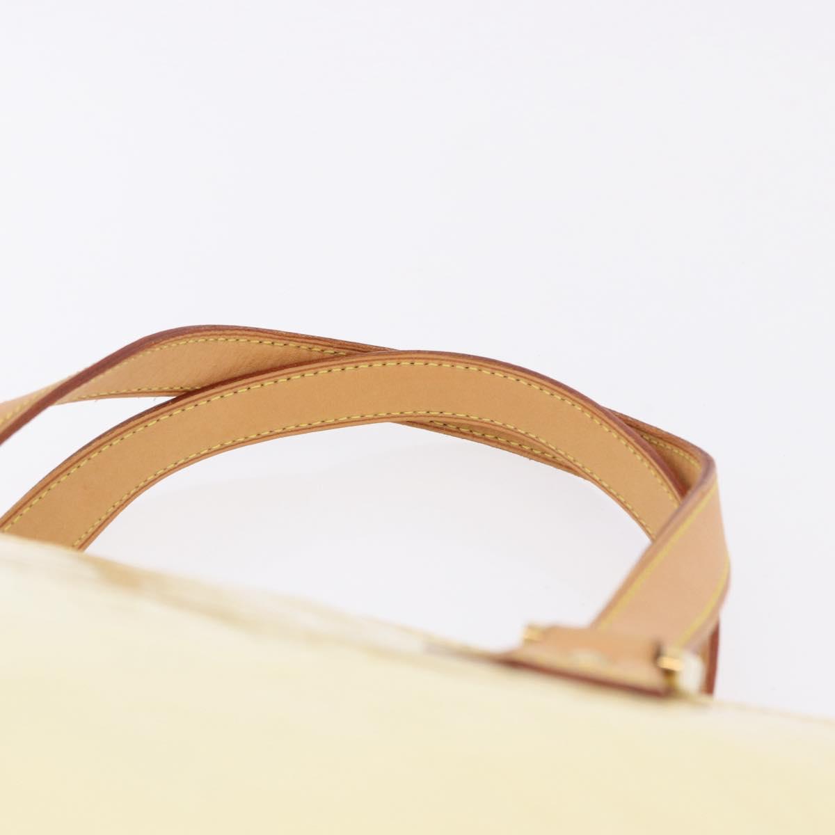LOUIS VUITTON Monogram Vernis Houston Hand Bag Perle M91342 LV Auth ka5324A