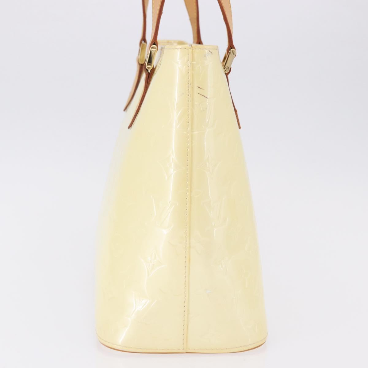 LOUIS VUITTON Monogram Vernis Houston Hand Bag Perle M91342 LV Auth ka5324A