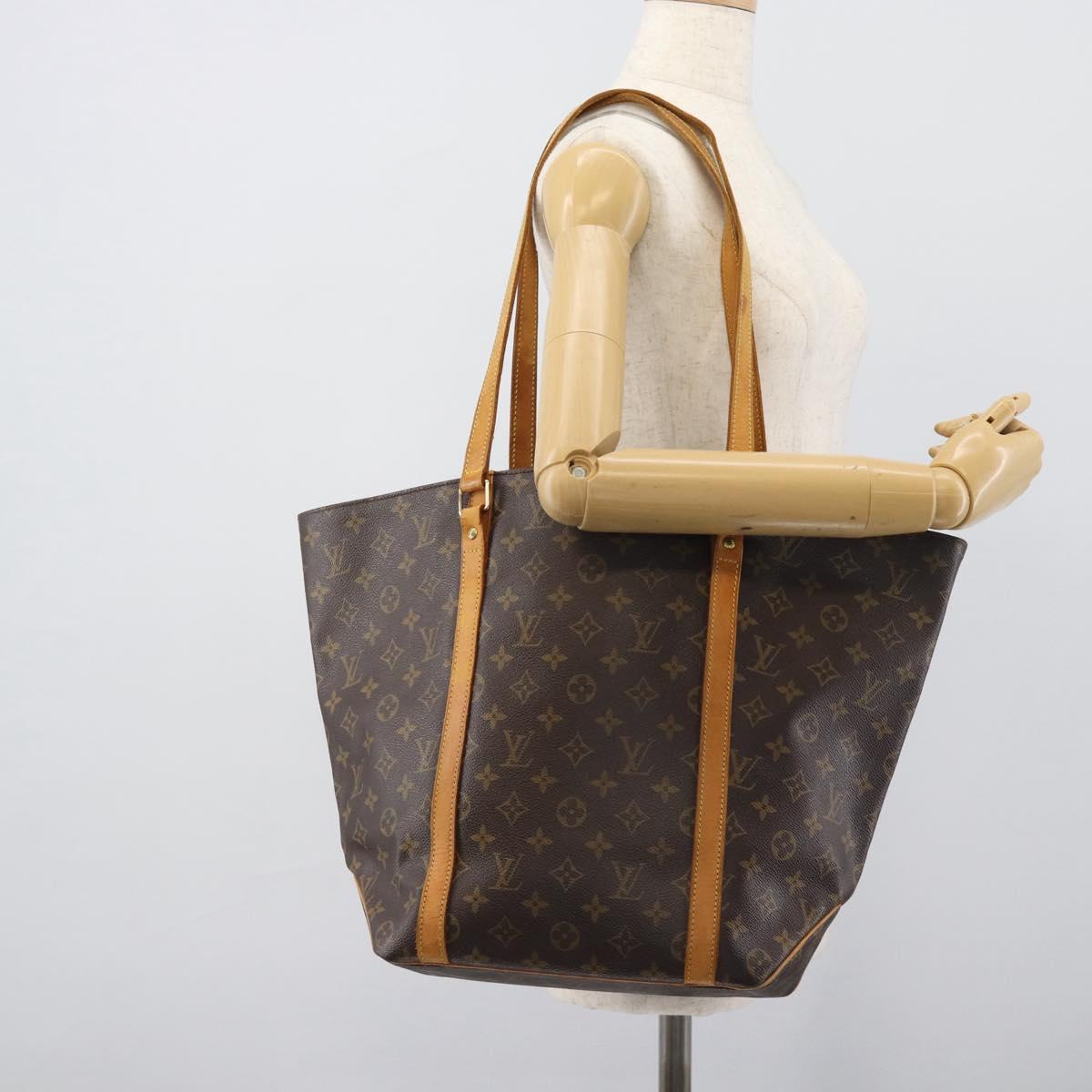 LOUIS VUITTON Monogram Sac Shopping Tote Bag M51108 LV Auth ka5327