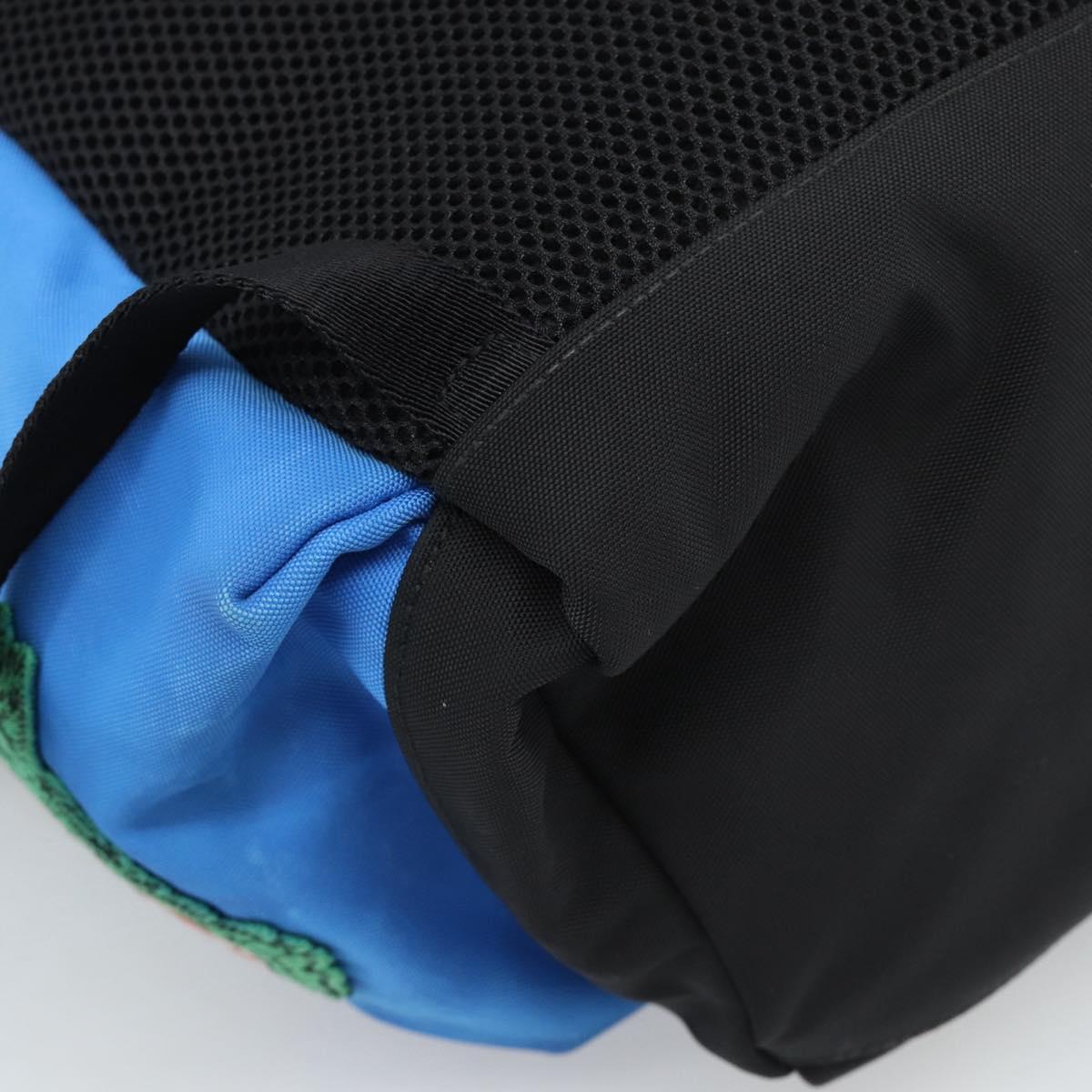 GUCCI Backpack Canvas Blue Black 429037 Auth ka5328A