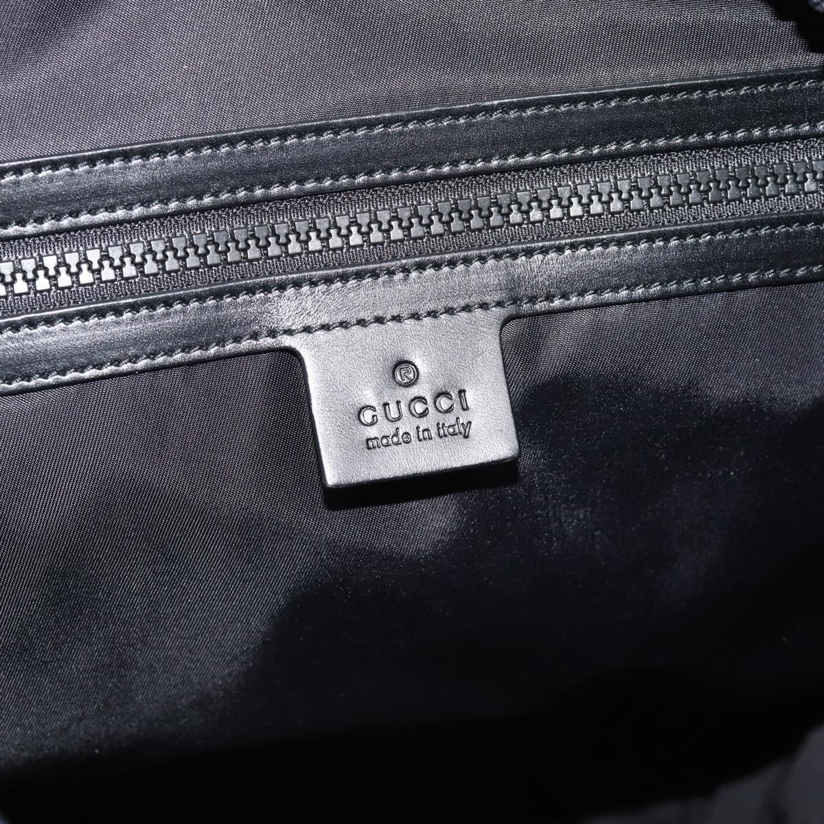 GUCCI Backpack Canvas Blue Black 429037 Auth ka5328A