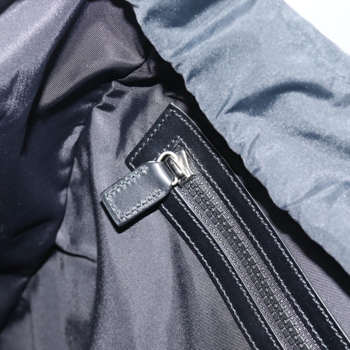 GUCCI Backpack Canvas Blue Black 429037 Auth ka5328A