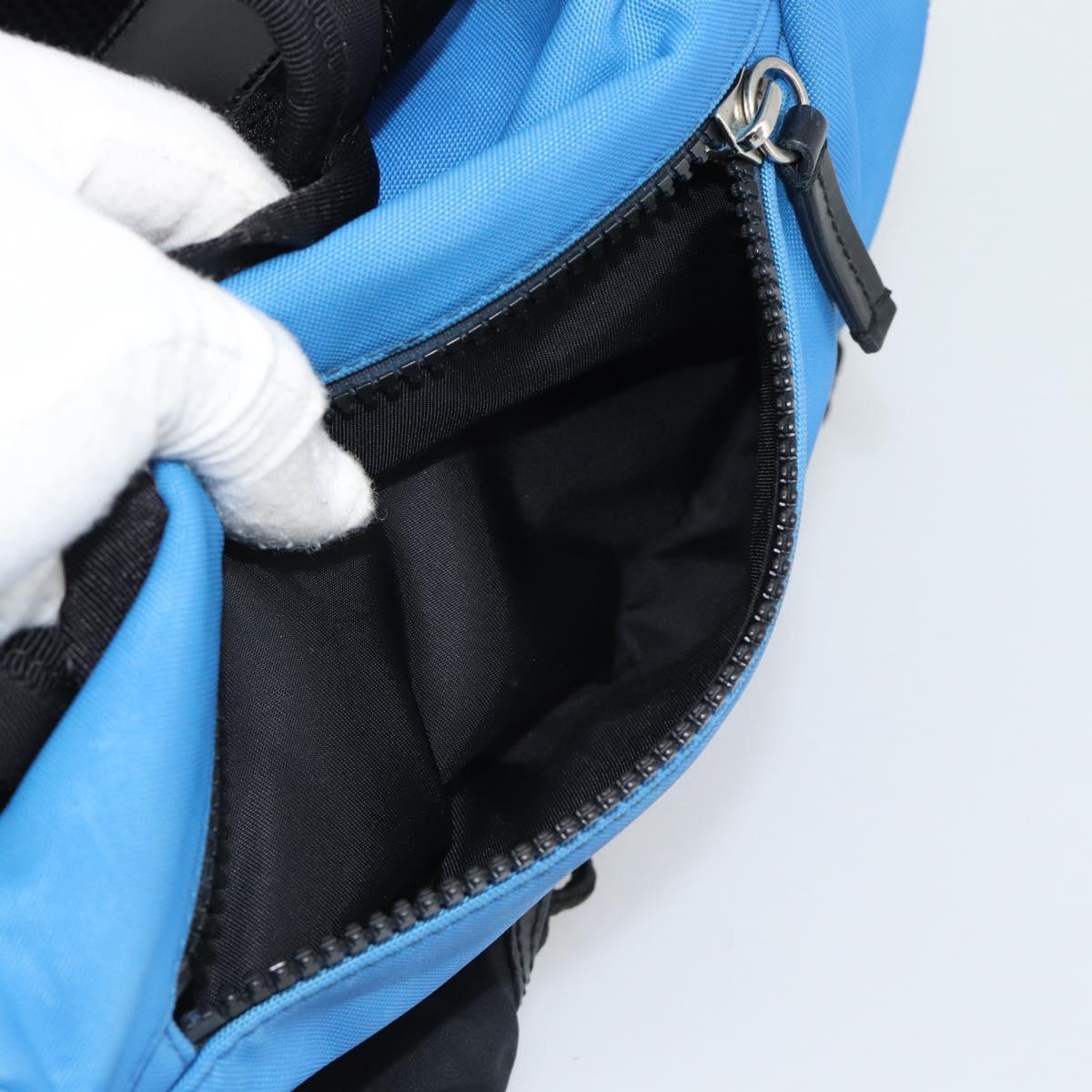 GUCCI Backpack Canvas Blue Black 429037 Auth ka5328A