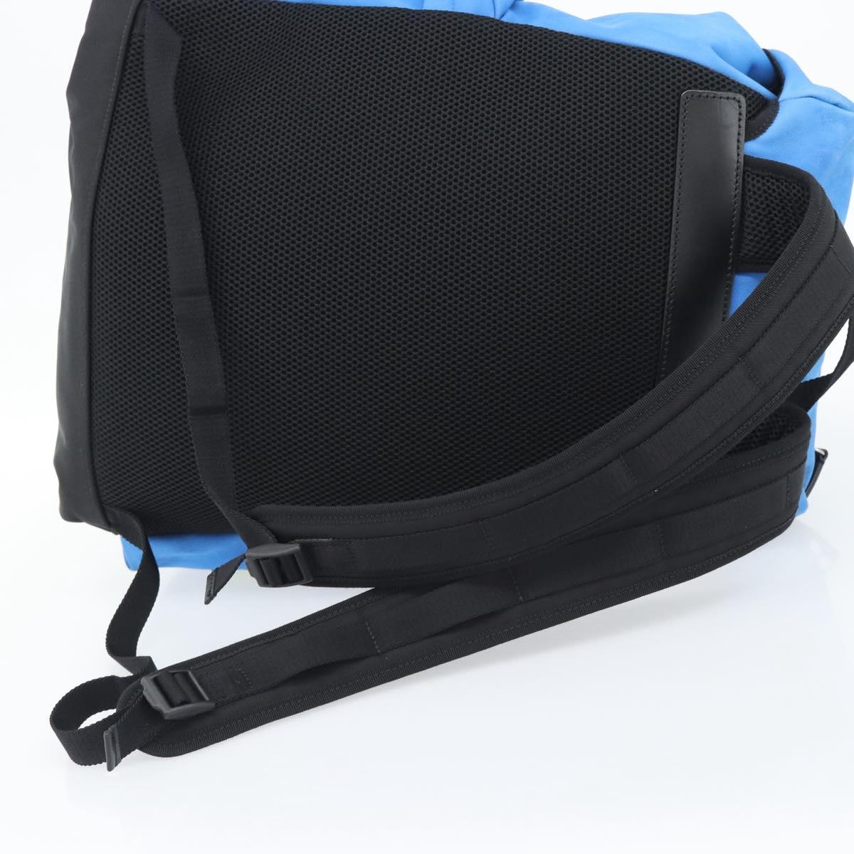 GUCCI Backpack Canvas Blue Black 429037 Auth ka5328A