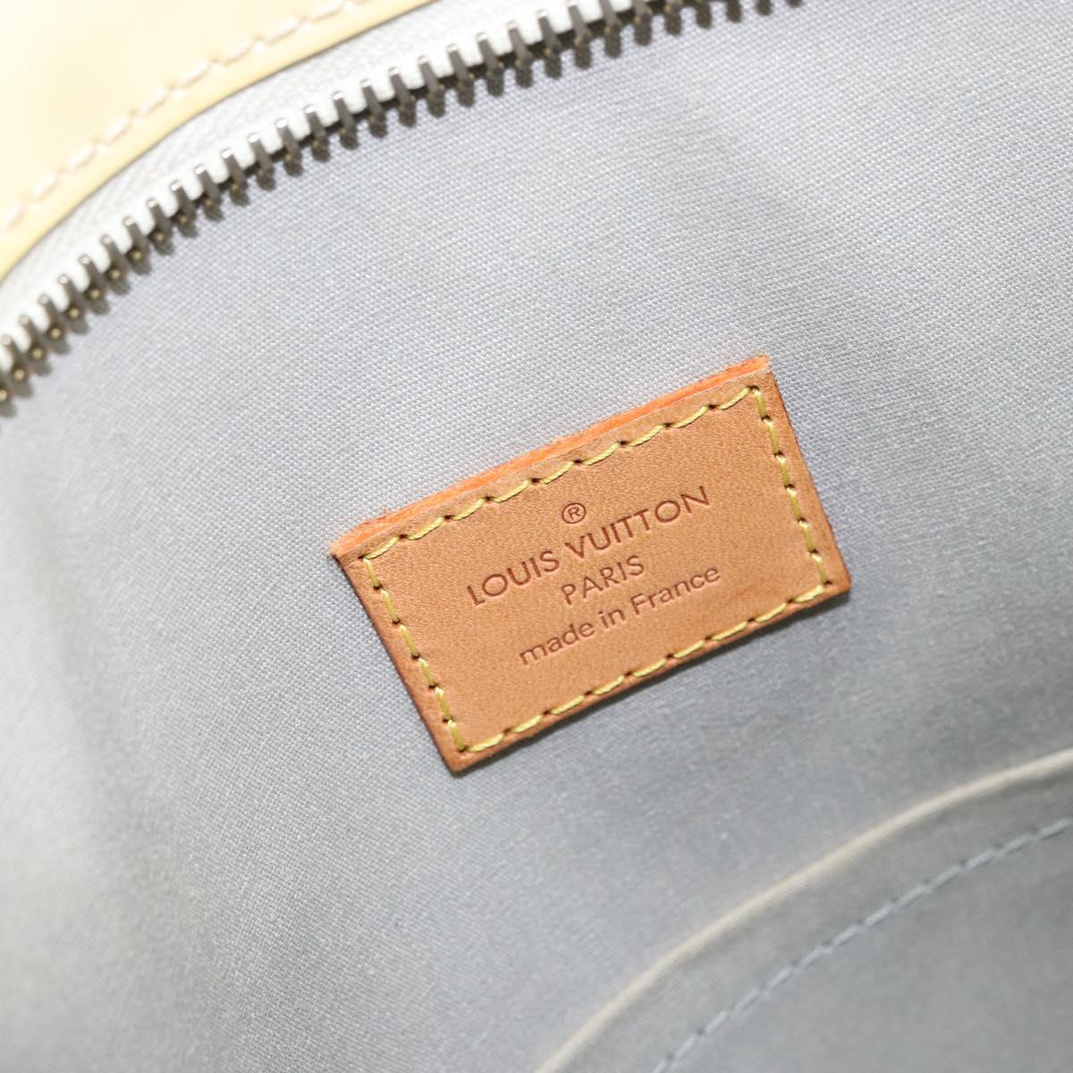 LOUIS VUITTON Monogram Vernis Brentwood Shoulder Bag Perle M91512 LV Auth ka533