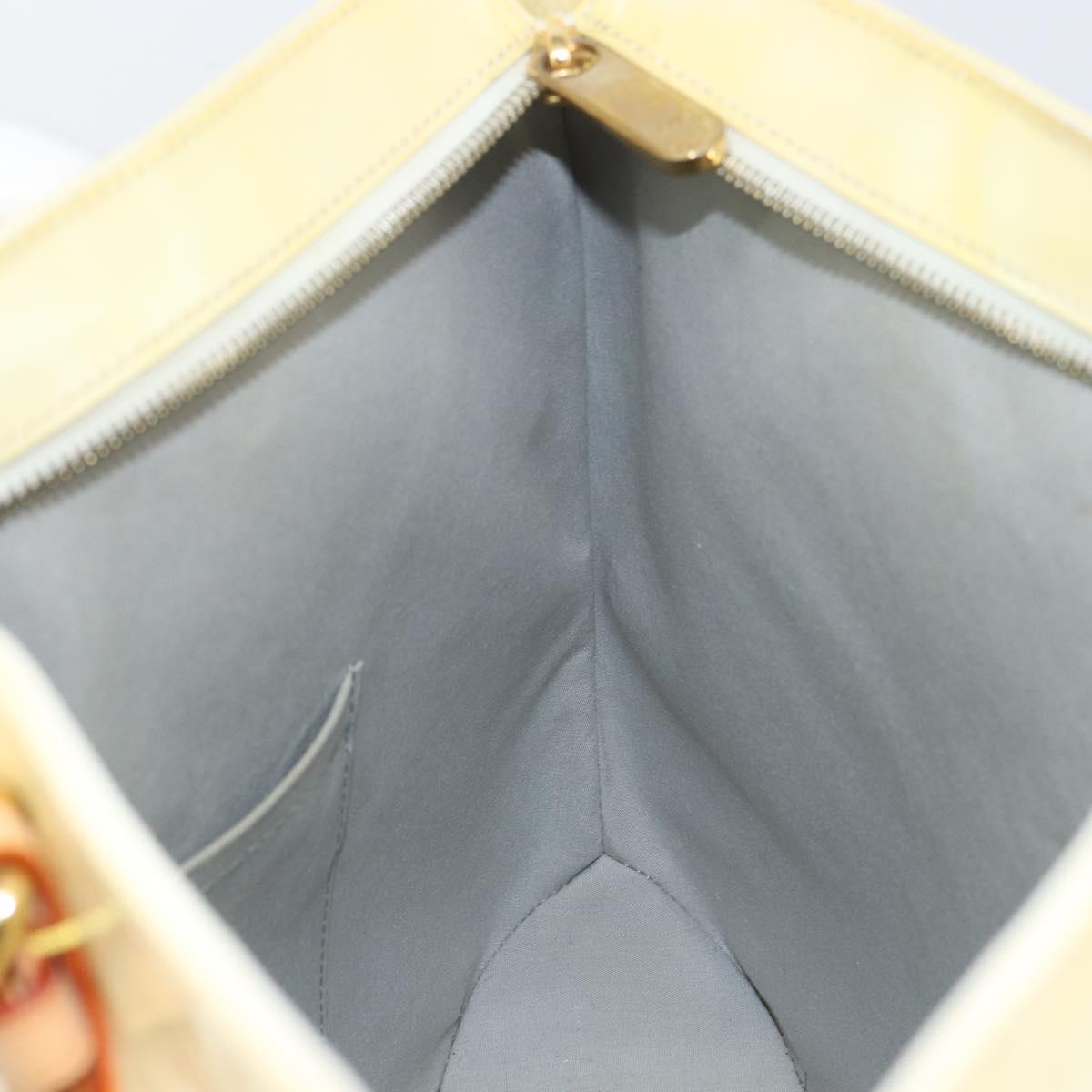 LOUIS VUITTON Monogram Vernis Brentwood Shoulder Bag Perle M91512 LV Auth ka533