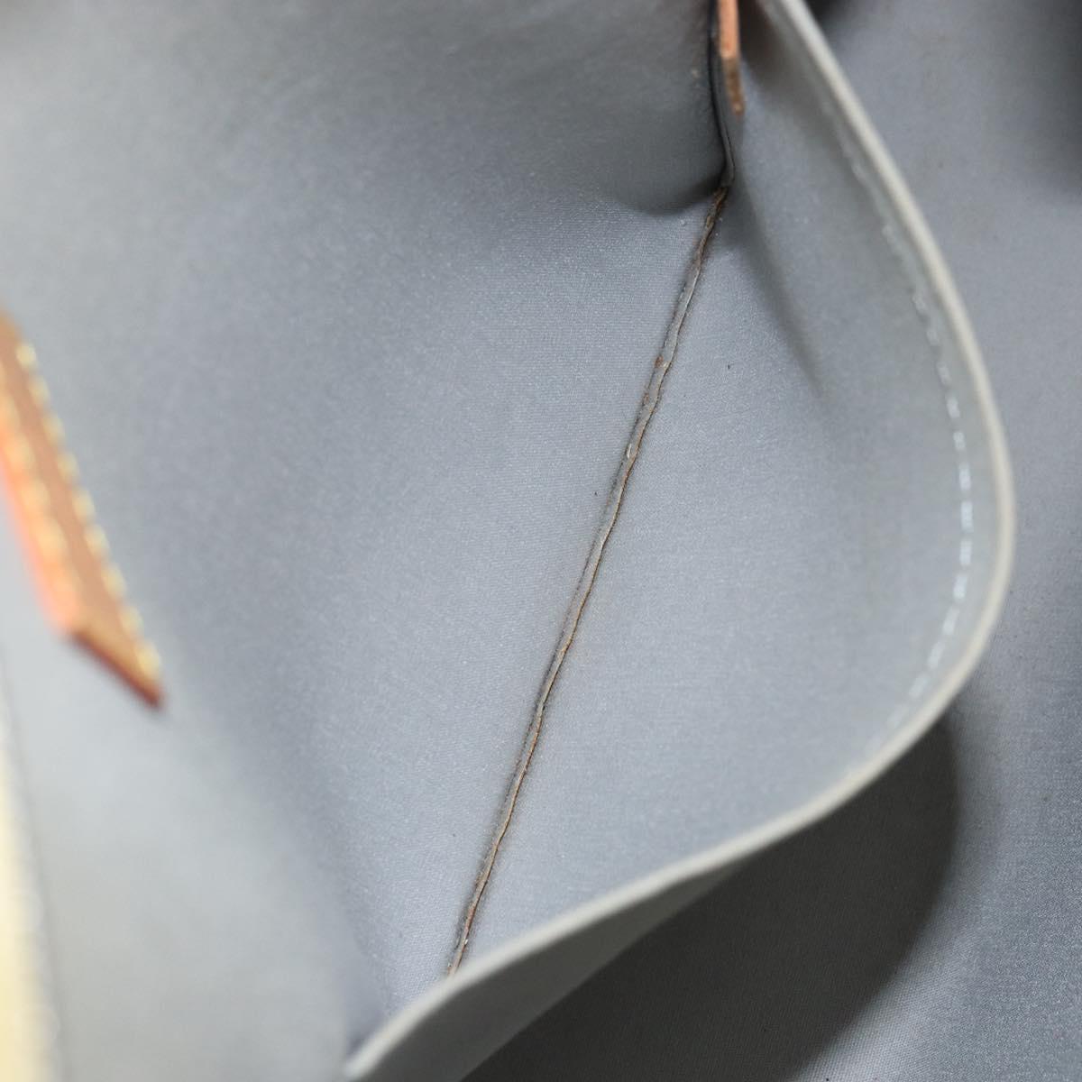 LOUIS VUITTON Monogram Vernis Brentwood Shoulder Bag Perle M91512 LV Auth ka533