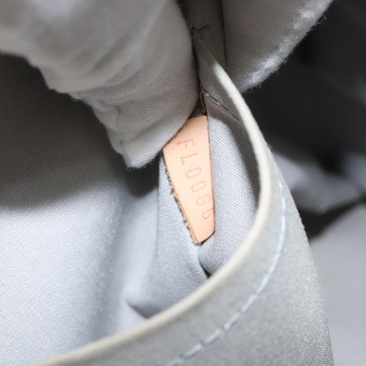 LOUIS VUITTON Monogram Vernis Brentwood Shoulder Bag Perle M91512 LV Auth ka533