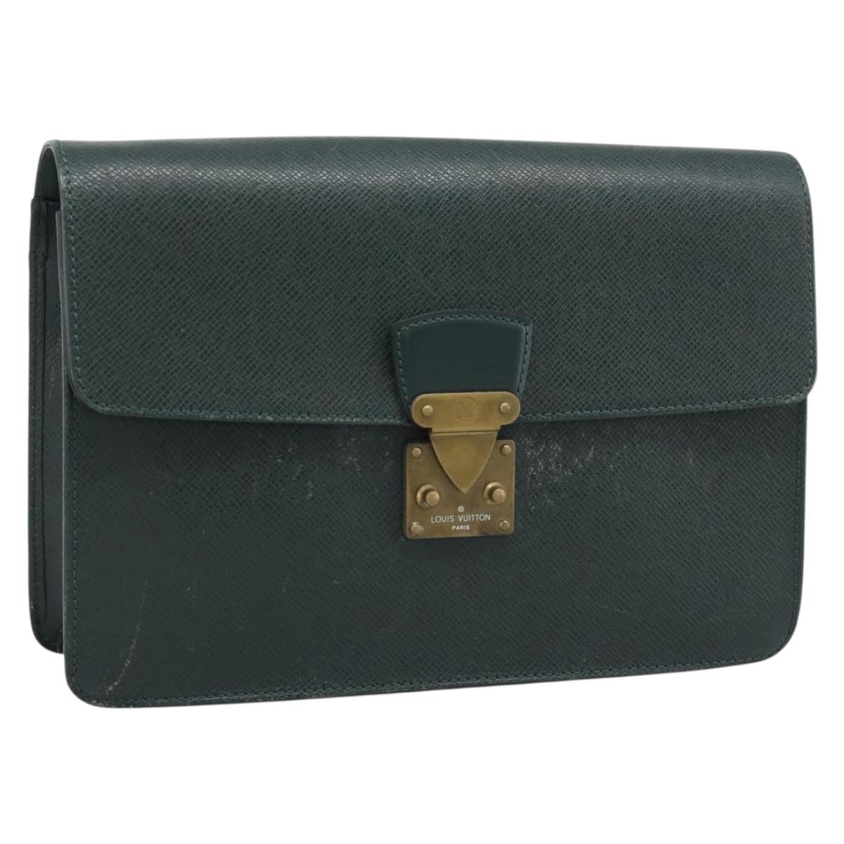 LOUIS VUITTON Taiga Pochette Kourad Clutch Bag Epicea M30194 LV Auth ka5336