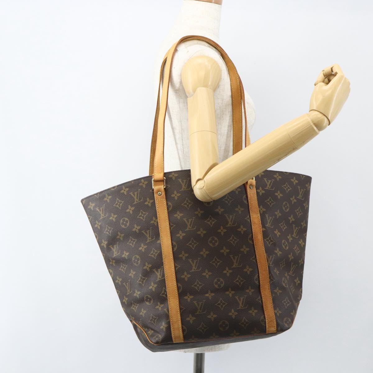 LOUIS VUITTON Monogram Sac Shopping Tote Bag M51108 LV Auth ka534
