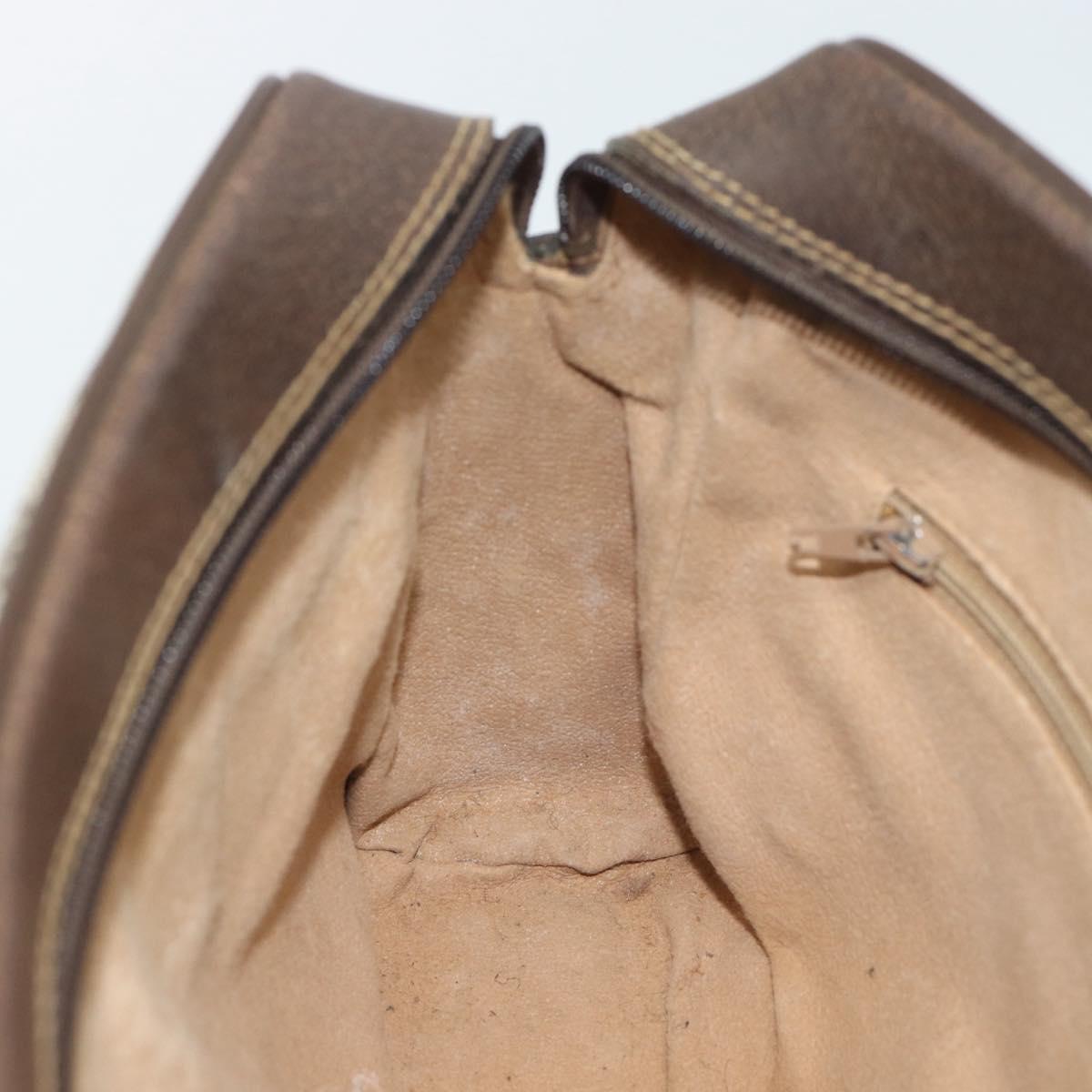 GUCCI GG Supreme Web Sherry Line Shoulder Bag PVC Beige 001 4071 5 Auth ka5341