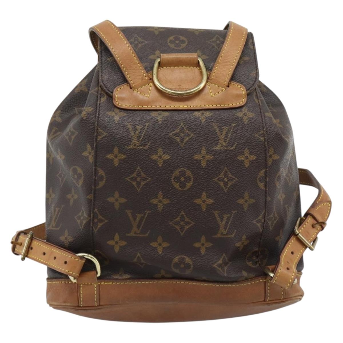 LOUIS VUITTON Monogram Montsouris MM Backpack M51136 LV Auth ka5344