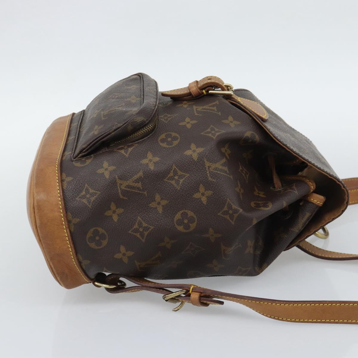 LOUIS VUITTON Monogram Montsouris MM Backpack M51136 LV Auth ka5344