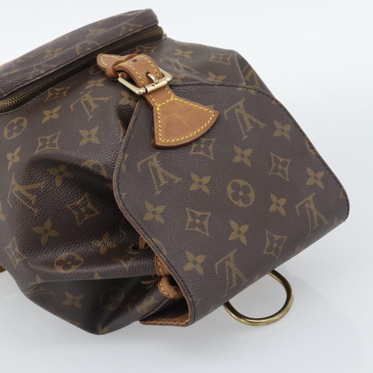LOUIS VUITTON Monogram Montsouris MM Backpack M51136 LV Auth ka5344