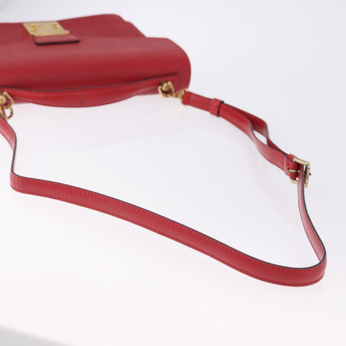 LOUIS VUITTON Epi Monceau 28 Hand Bag 2way Red M40783 LV Auth ka5346