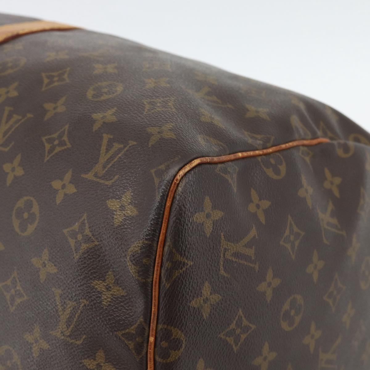 LOUIS VUITTON Monogram Keepall 55 Boston Bag M41424 LV Auth ka5353