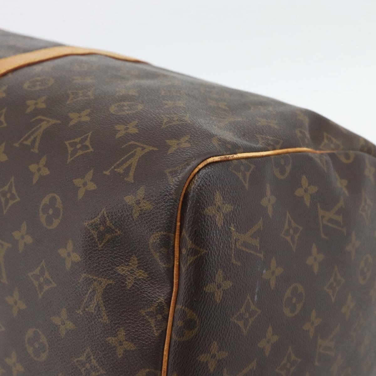 LOUIS VUITTON Monogram Keepall 55 Boston Bag M41424 LV Auth ka5353