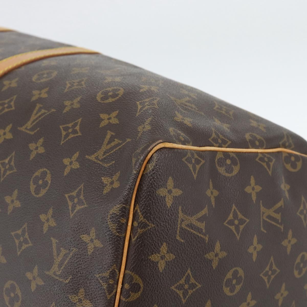 LOUIS VUITTON Monogram Keepall 55 Boston Bag M41424 LV Auth ka5354