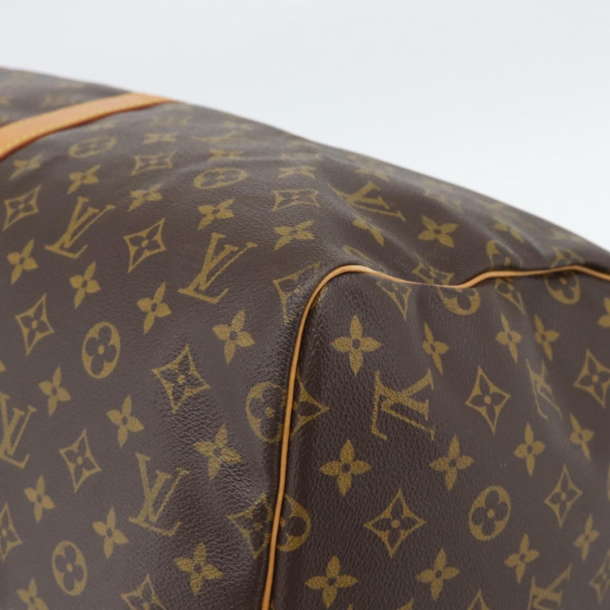 LOUIS VUITTON Monogram Keepall 55 Boston Bag M41424 LV Auth ka5355A
