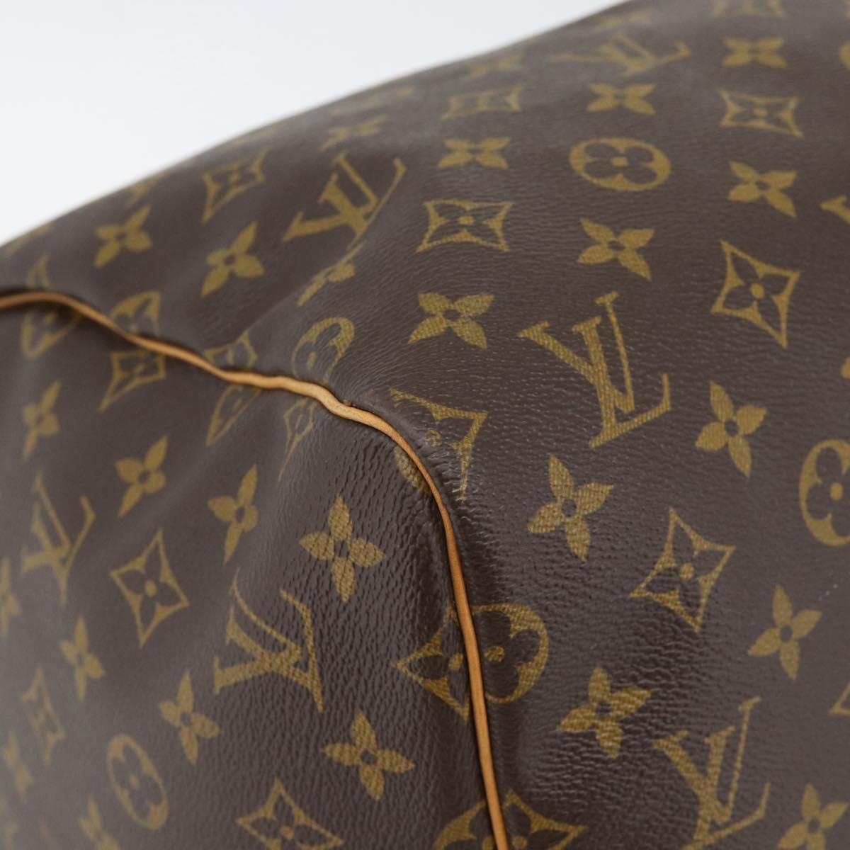 LOUIS VUITTON Monogram Keepall 55 Boston Bag M41424 LV Auth ka5355A
