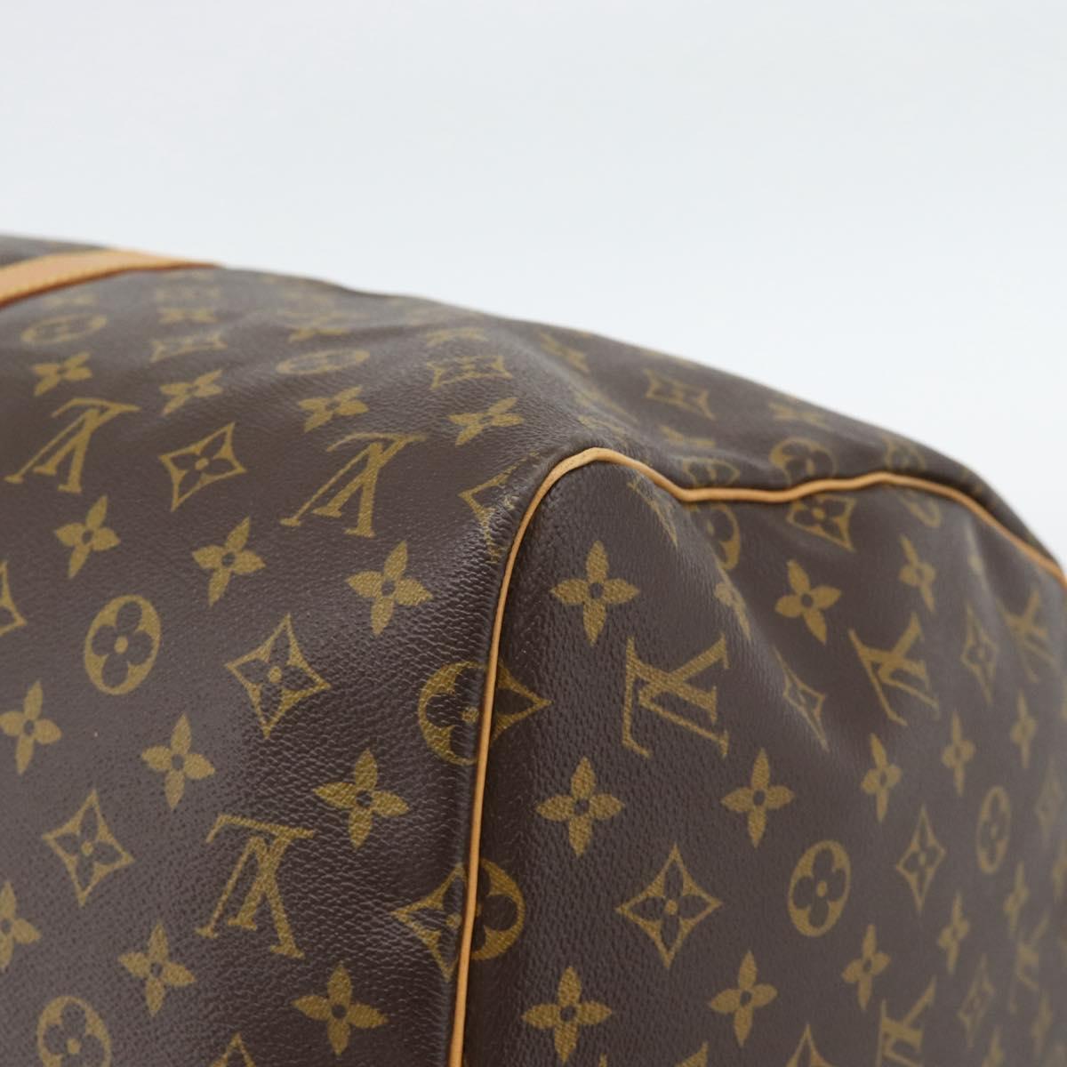 LOUIS VUITTON Monogram Keepall 55 Boston Bag M41424 LV Auth ka5355A
