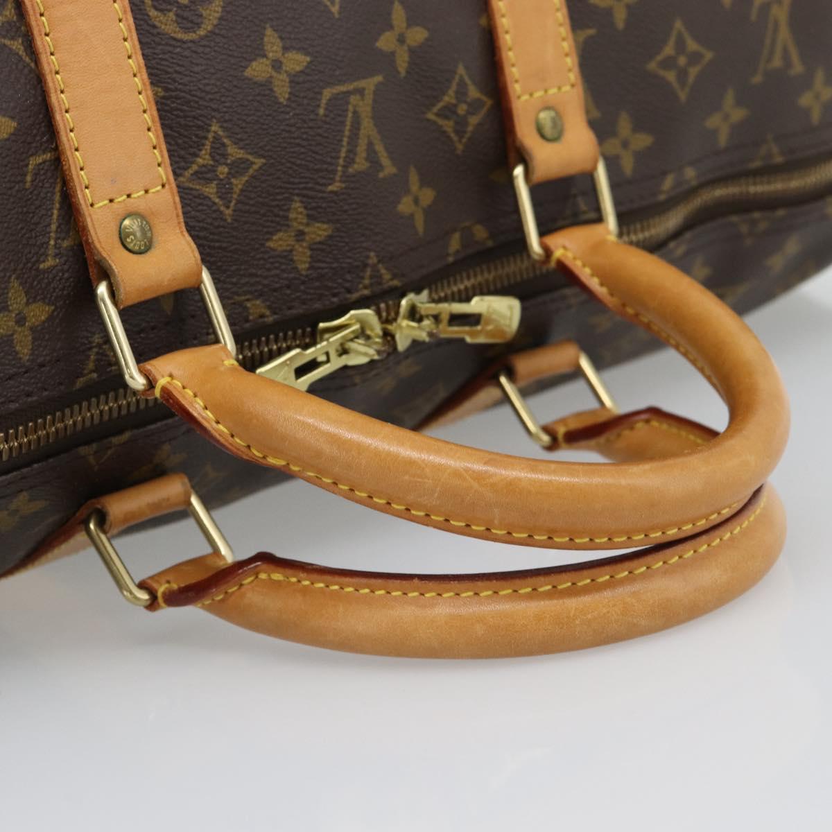 LOUIS VUITTON Monogram Keepall 55 Boston Bag M41424 LV Auth ka5355A