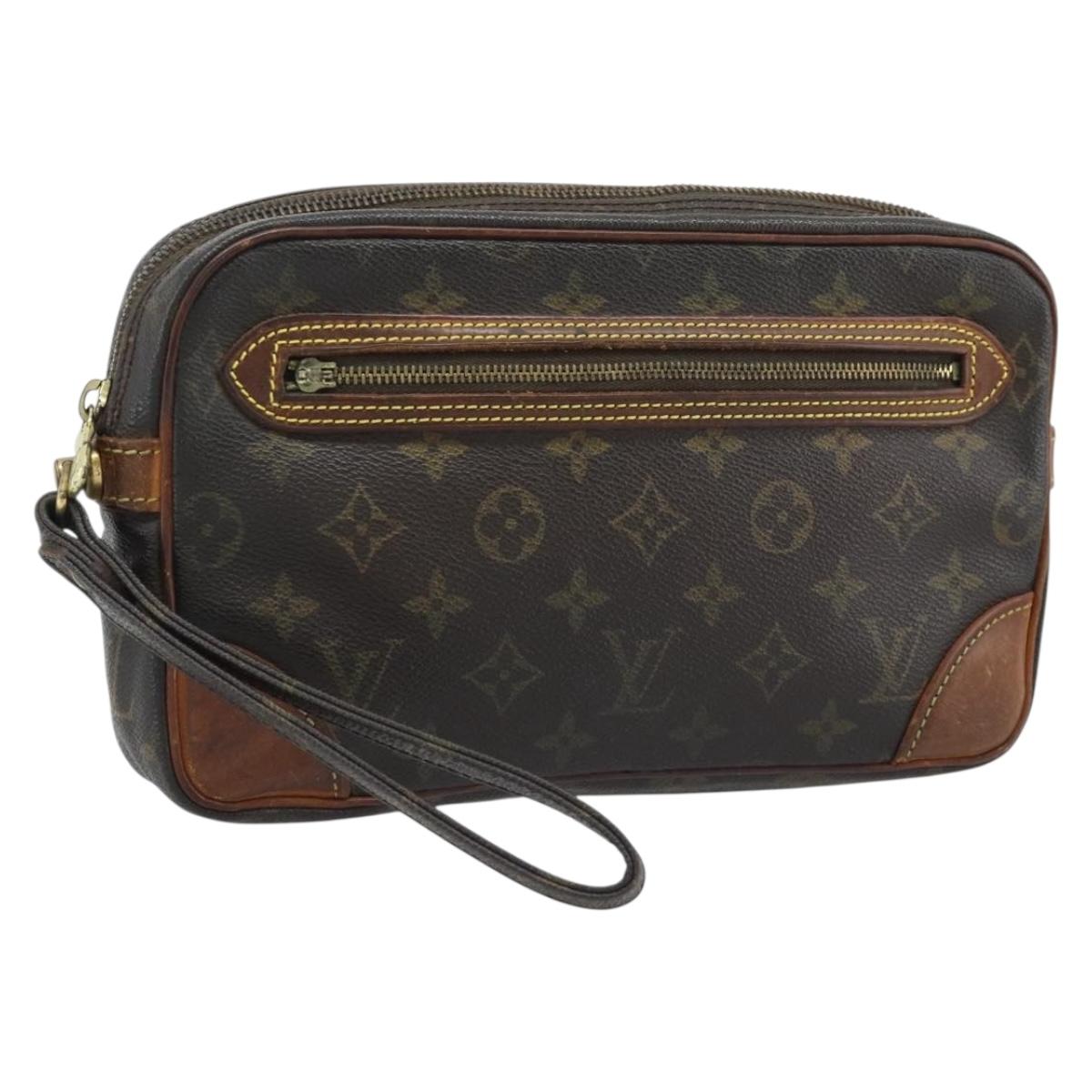 LOUIS VUITTON Monogram Marly Dragonne GM Clutch Bag M51825 LV Auth ka5362