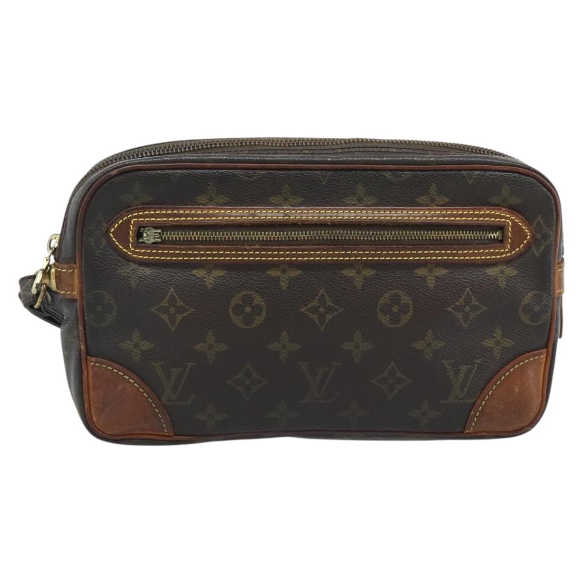 LOUIS VUITTON Monogram Marly Dragonne GM Clutch Bag M51825 LV Auth ka5362