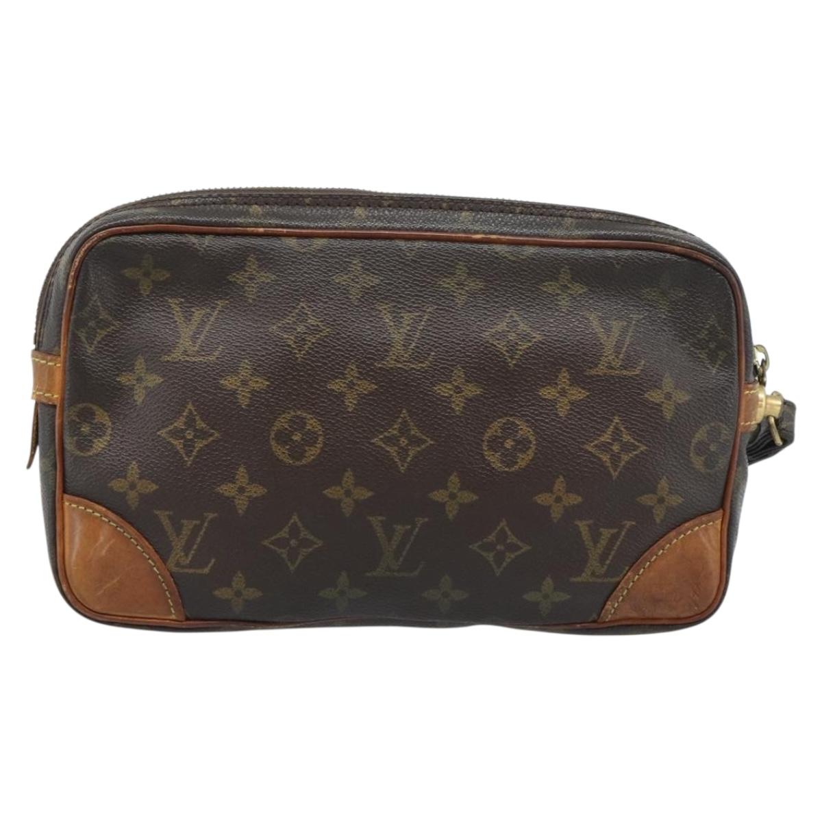 LOUIS VUITTON Monogram Marly Dragonne GM Clutch Bag M51825 LV Auth ka5362