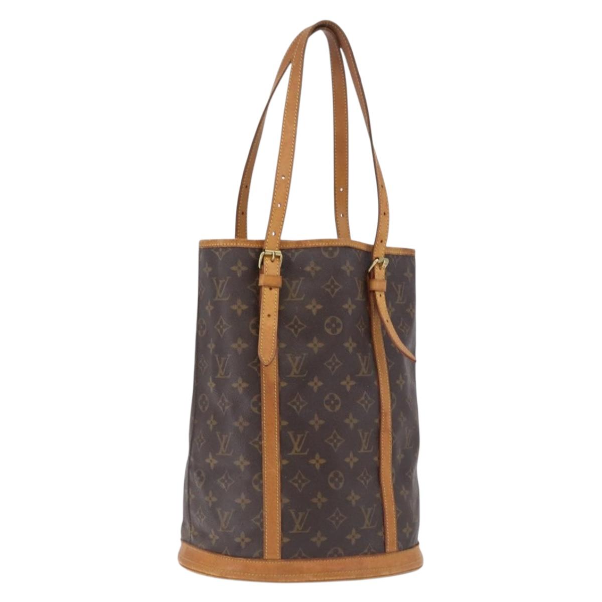 LOUIS VUITTON Monogram Bucket GM Shoulder Bag M42236 LV Auth ka5363