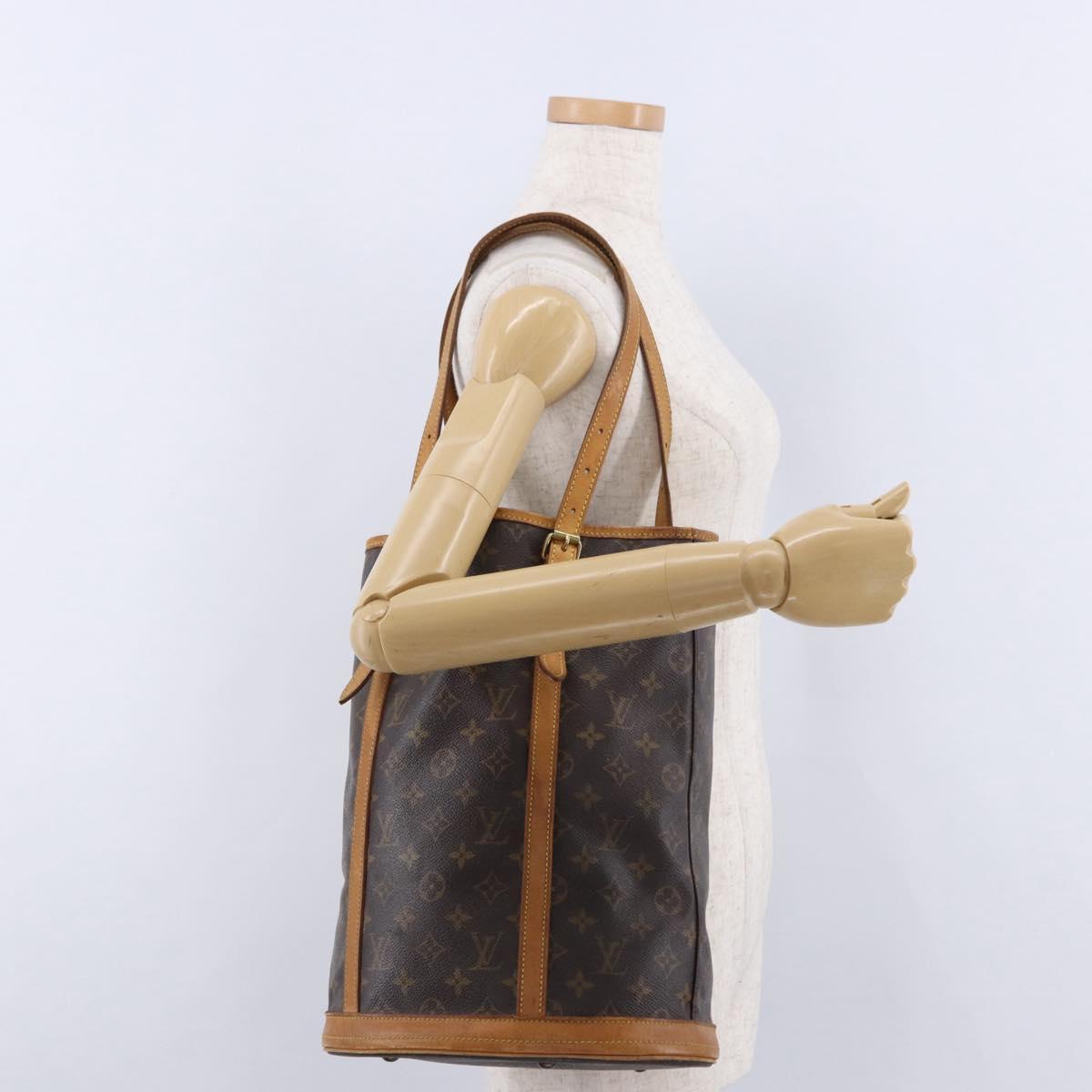 LOUIS VUITTON Monogram Bucket GM Shoulder Bag M42236 LV Auth ka5363