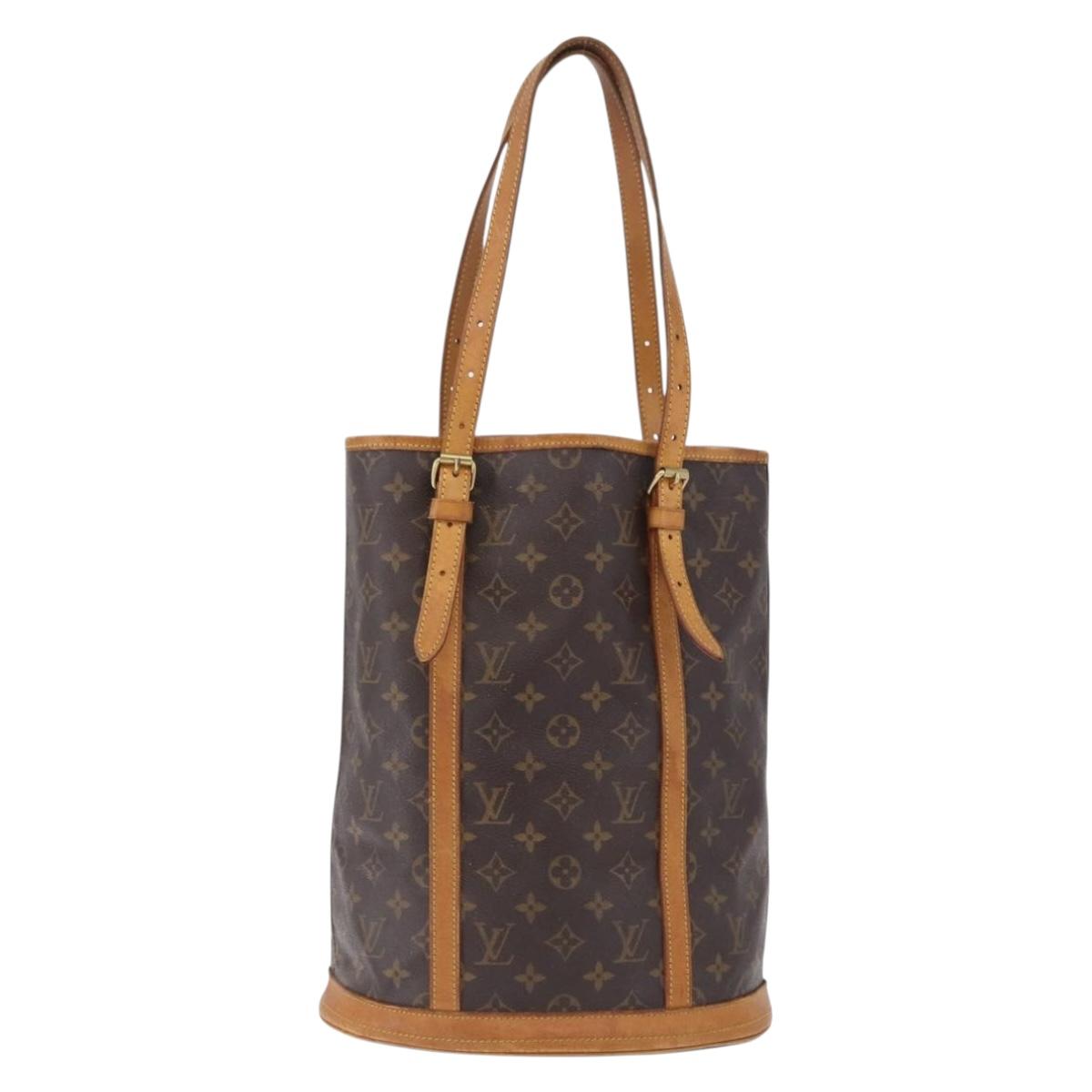 LOUIS VUITTON Monogram Bucket GM Shoulder Bag M42236 LV Auth ka5363