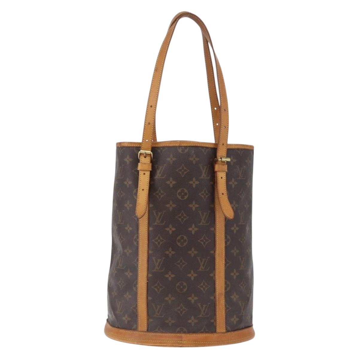 LOUIS VUITTON Monogram Bucket GM Shoulder Bag M42236 LV Auth ka5363