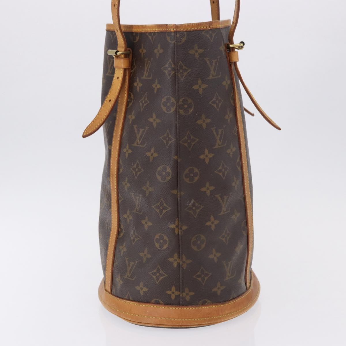 LOUIS VUITTON Monogram Bucket GM Shoulder Bag M42236 LV Auth ka5363