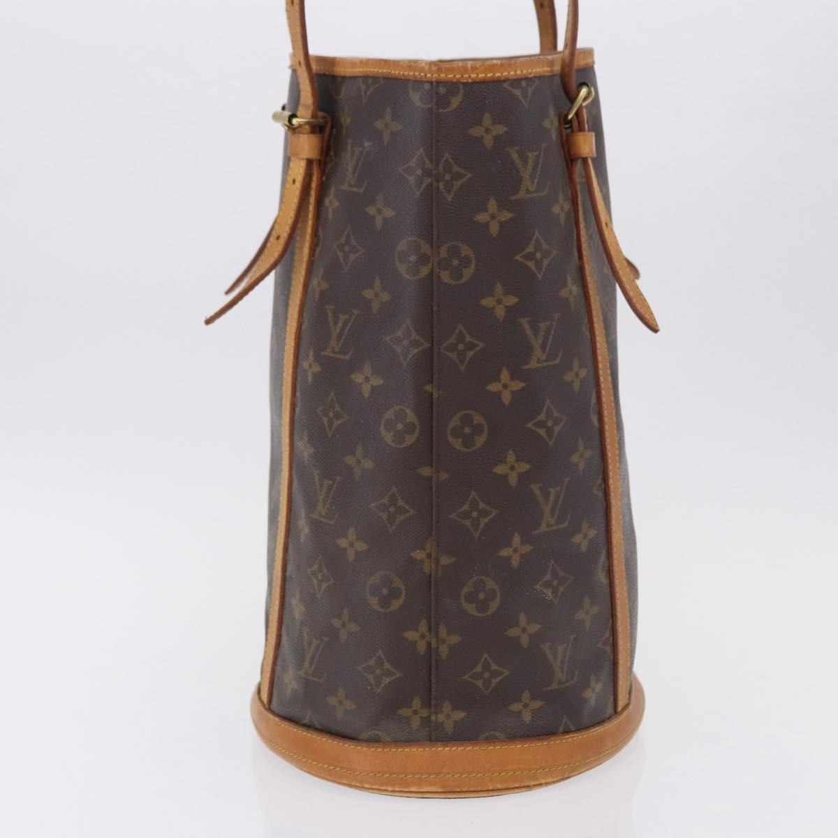 LOUIS VUITTON Monogram Bucket GM Shoulder Bag M42236 LV Auth ka5363