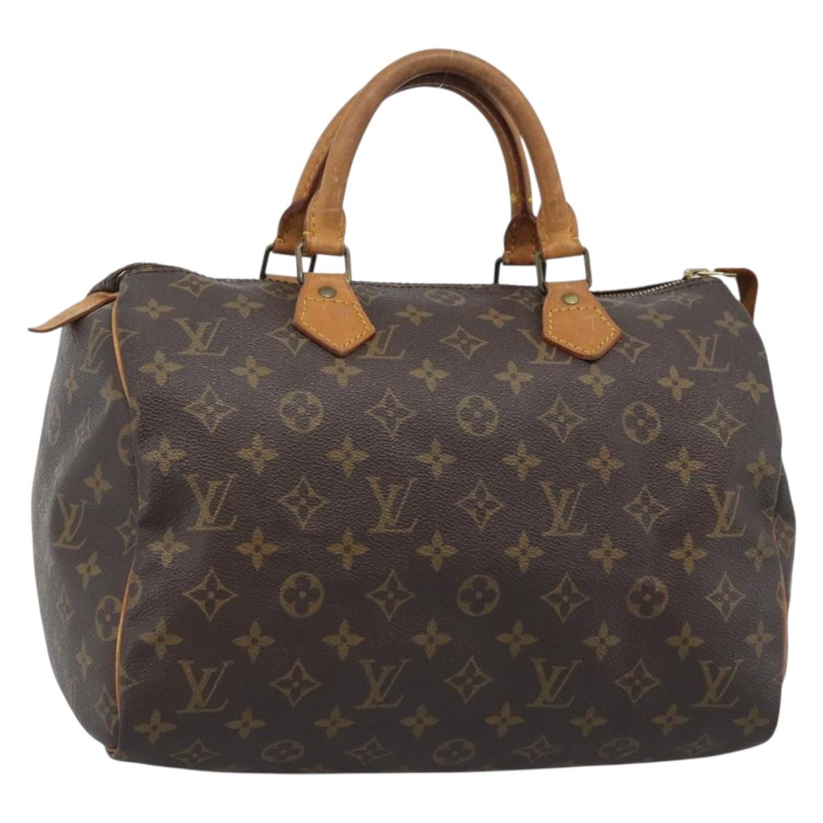 LOUIS VUITTON Monogram Speedy 30 Hand Bag M41526 LV Auth ka5364