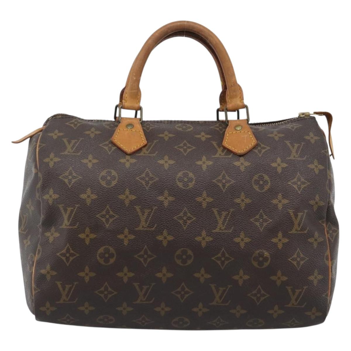 LOUIS VUITTON Monogram Speedy 30 Hand Bag M41526 LV Auth ka5364