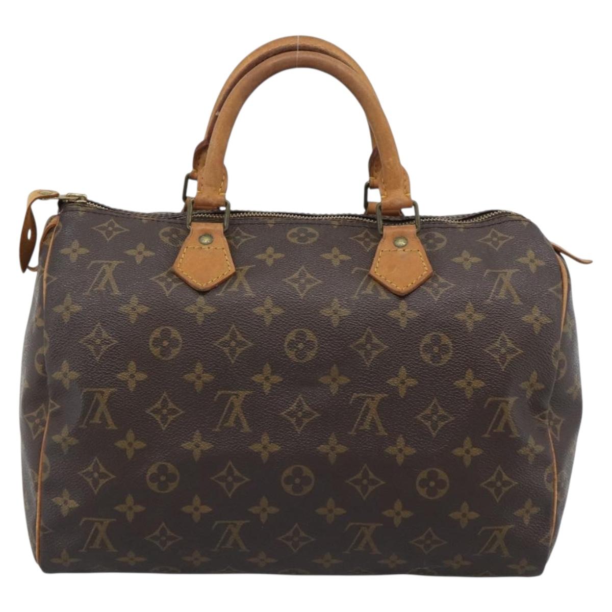 LOUIS VUITTON Monogram Speedy 30 Hand Bag M41526 LV Auth ka5364