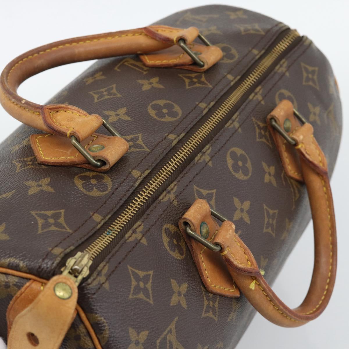 LOUIS VUITTON Monogram Speedy 30 Hand Bag M41526 LV Auth ka5364