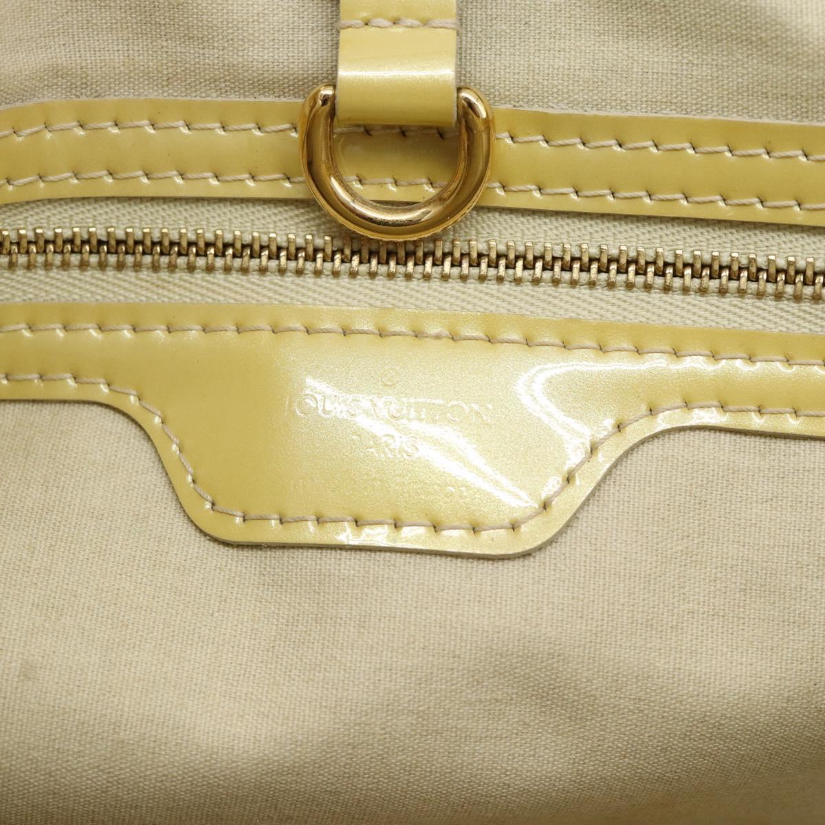 LOUIS VUITTON Monogram Vernis Wilshire PM Hand Bag Broncorail M91452 Auth ka5366