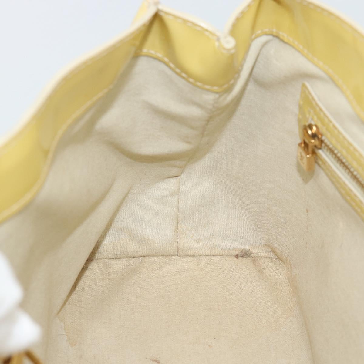 LOUIS VUITTON Monogram Vernis Wilshire PM Hand Bag Broncorail M91452 Auth ka5366