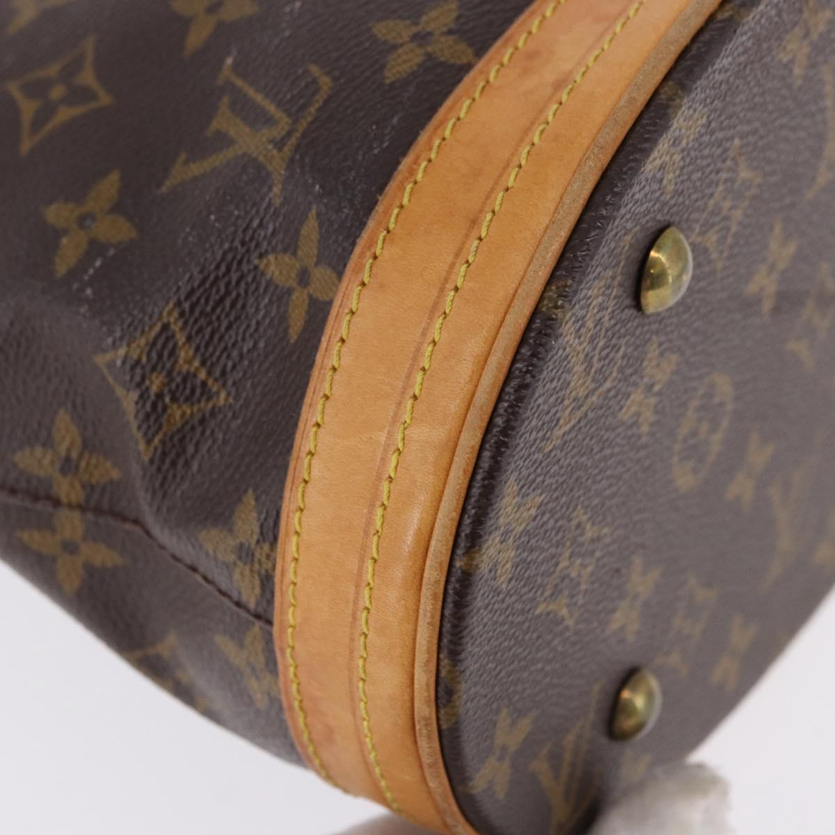 LOUIS VUITTON Monogram Bucket PM Shoulder Bag M42238 LV Auth ka5369