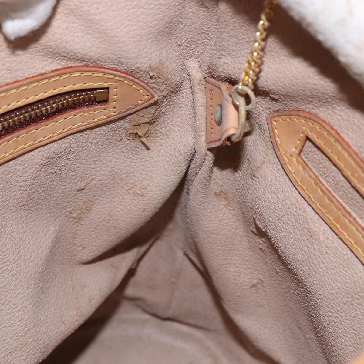 LOUIS VUITTON Monogram Bucket PM Shoulder Bag M42238 LV Auth ka5369